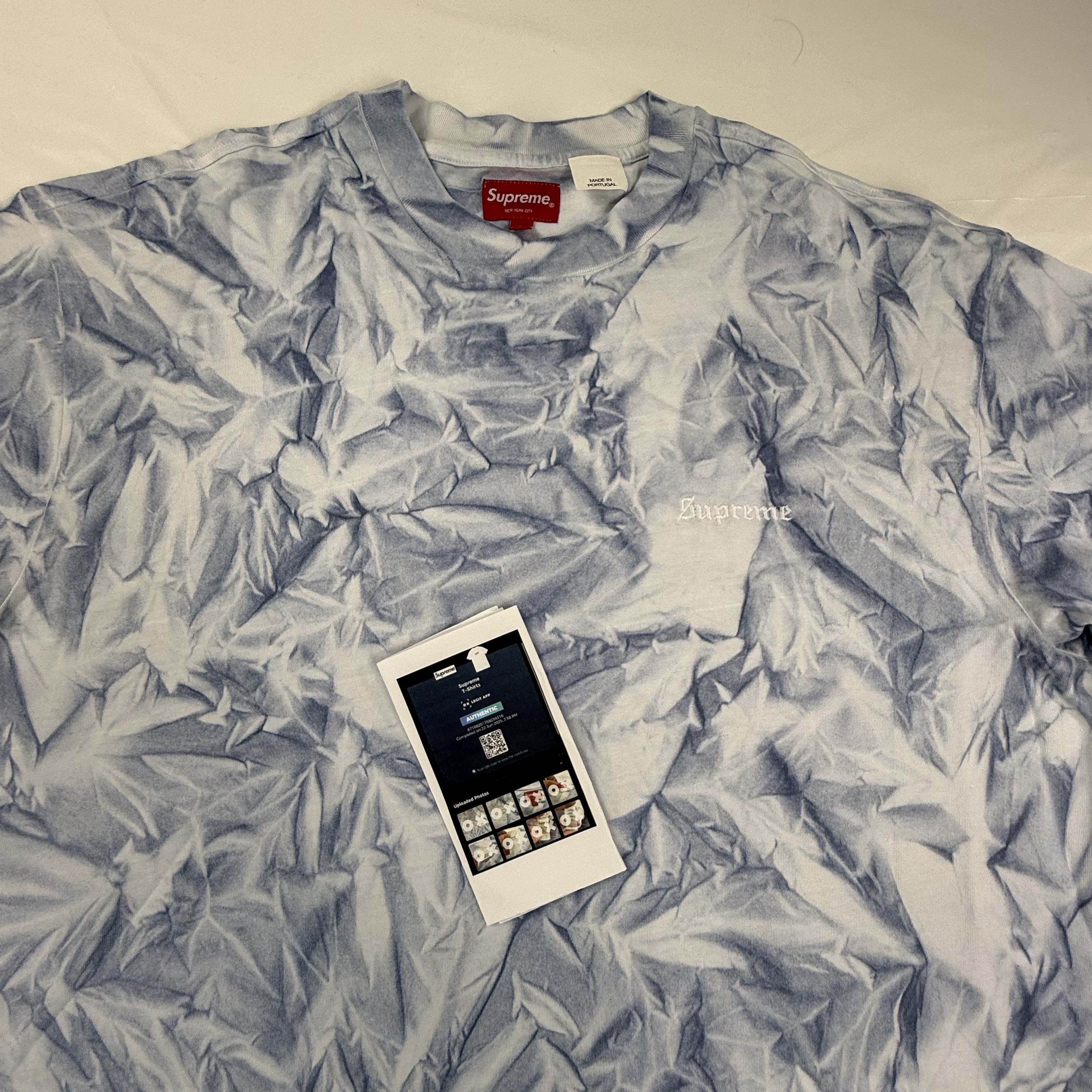 Supreme Supreme Camacho tee white blue | Grailed