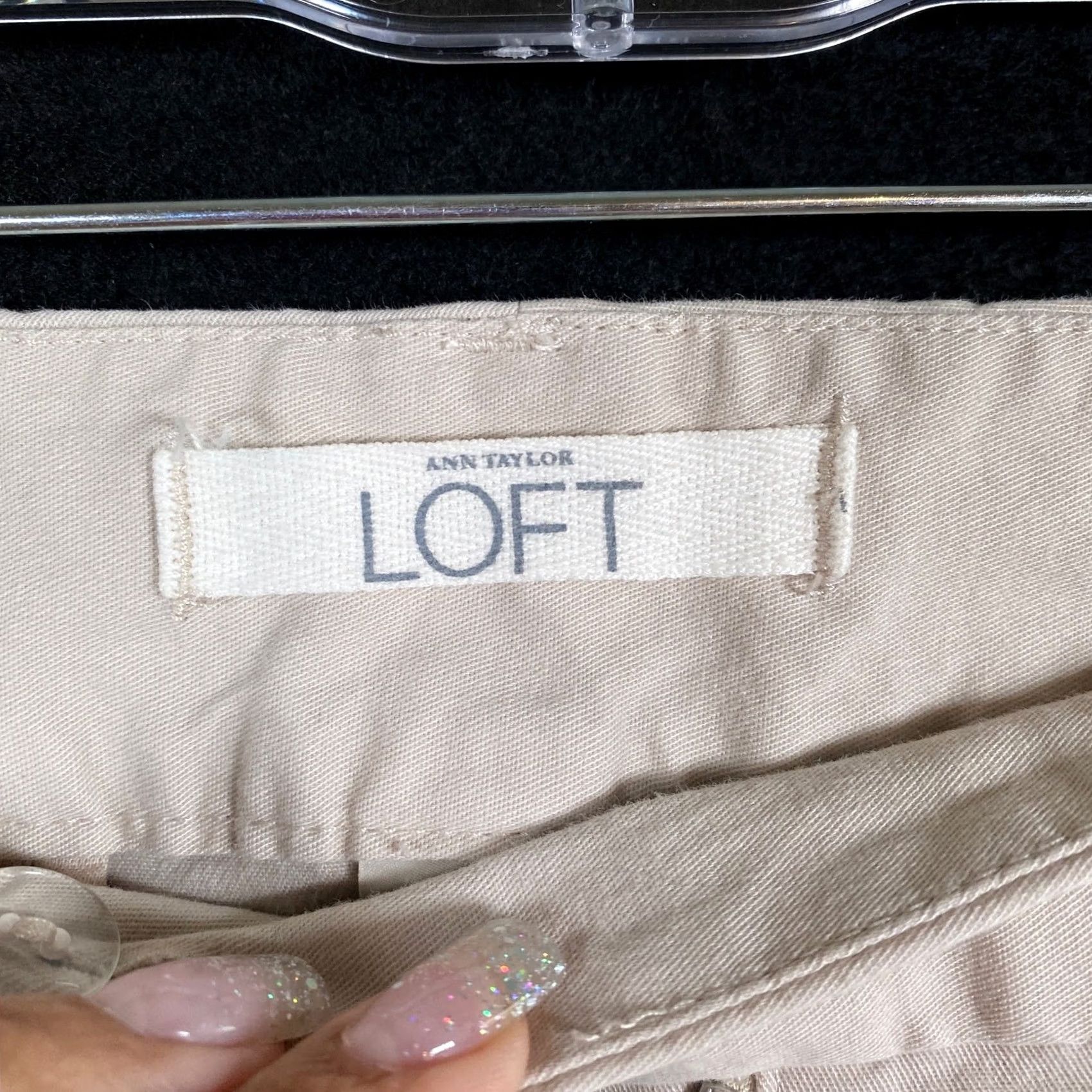 Ann Taylor Ann Taylor LOFT Womens Pants Tan Marisa Capri Cropped Workwear Stretch 12 Size 25" / US 0 / IT 36 - 4 Thumbnail