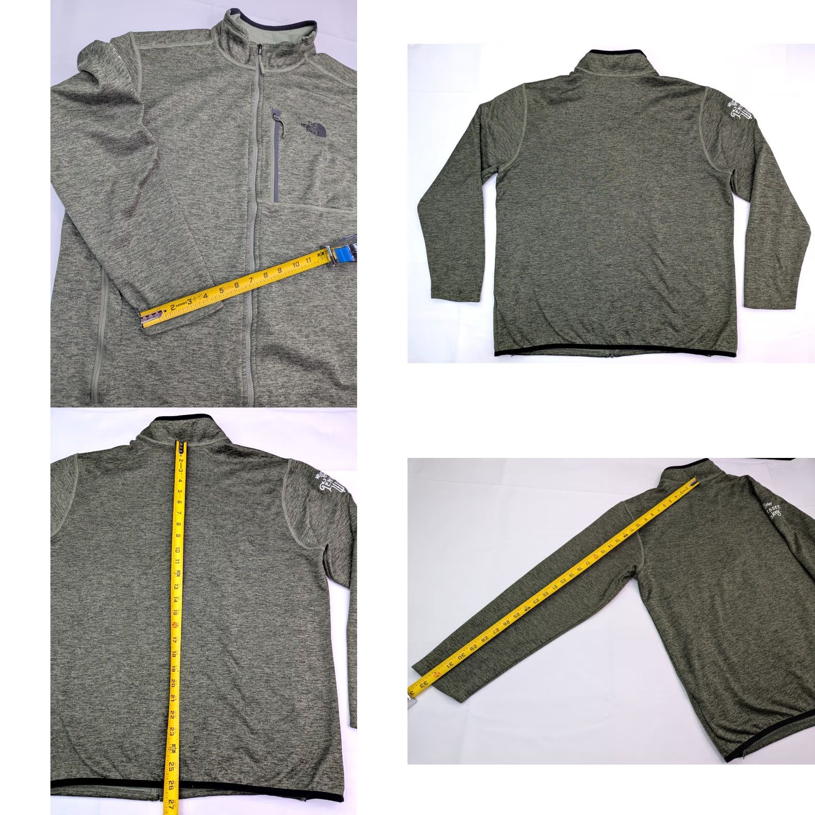 The North Face The North Face Fleece Jacket Men XL Green Embroidered Full Zip Size US XL / EU 56 / 4 - 9 Thumbnail