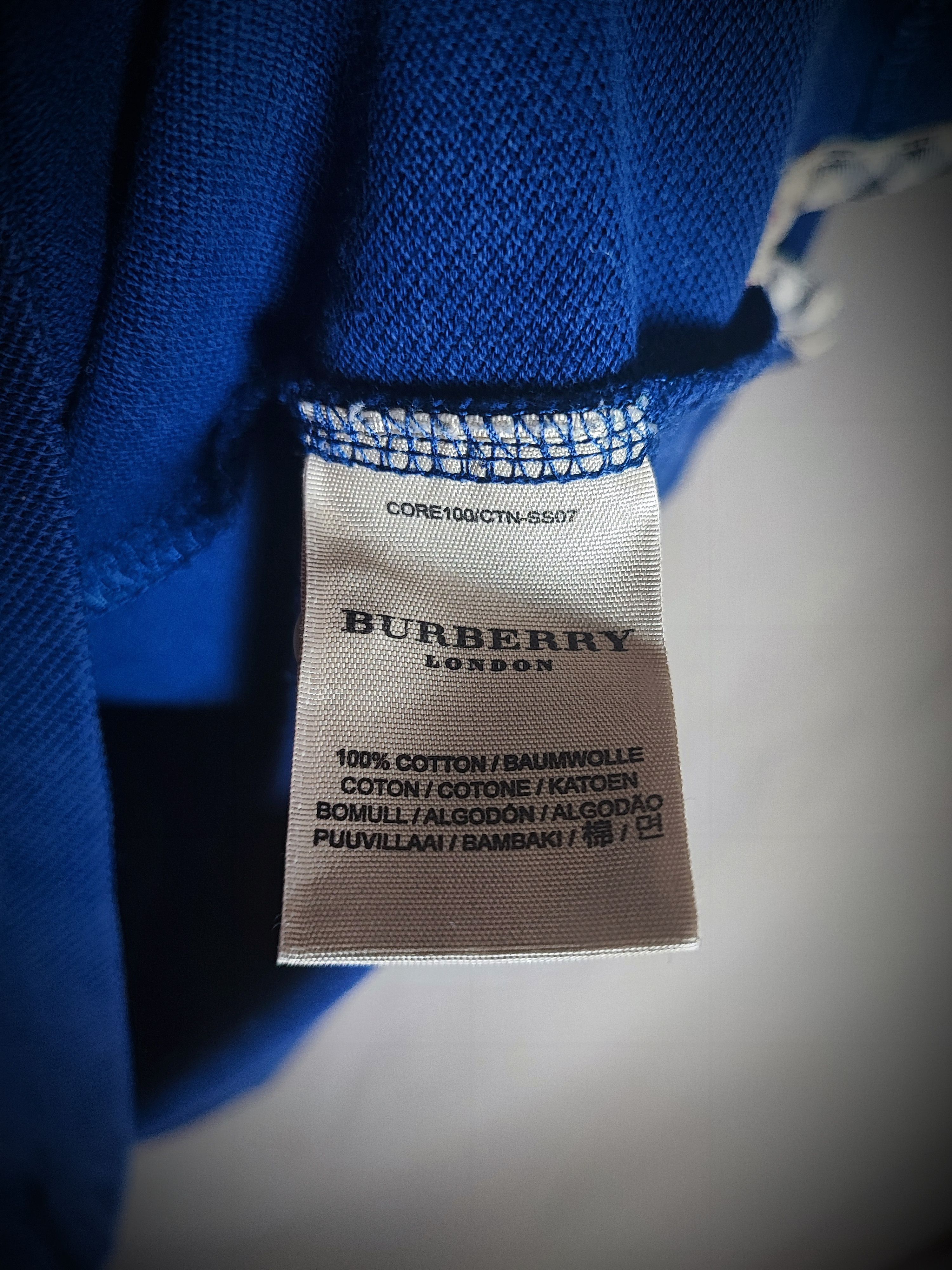 Burberry Burberry polo shirt S blue Size US S / EU 44-46 / 1 - 8 Thumbnail