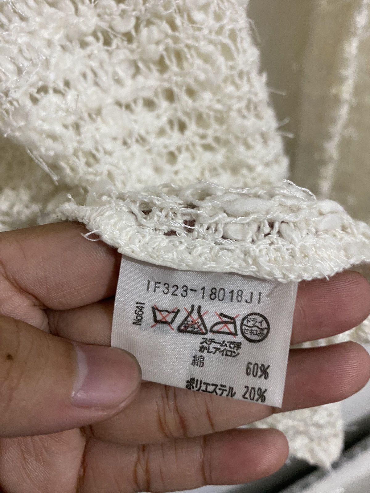 If Six Was Nine 💸BINDINGOFFER💸Knitted Fishnet Archived Styled Issey Ifsix Size US L / EU 52-54 / 3 - 7 Thumbnail