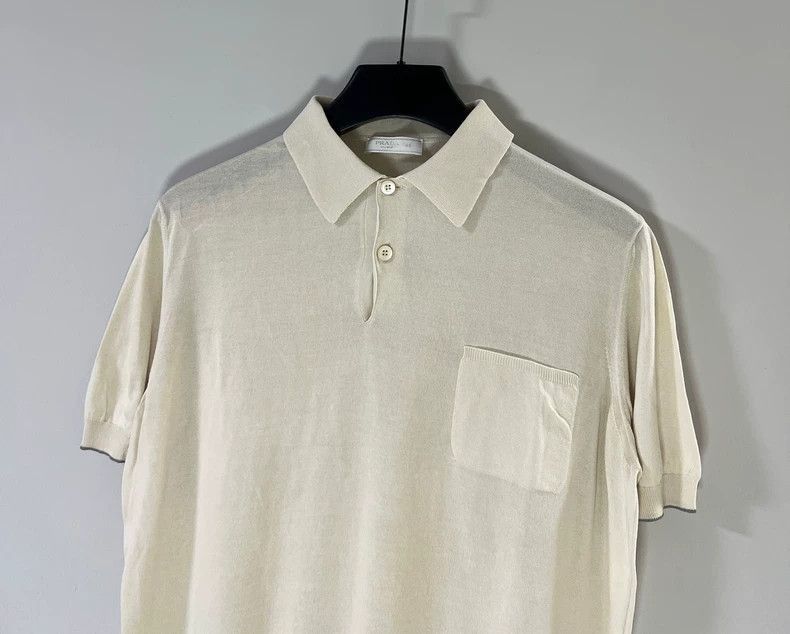 Prada Prada Mulberry silk short-sleeved T-shirt polo -DMC Size US M / EU 48-50 / 2 - 3 Thumbnail