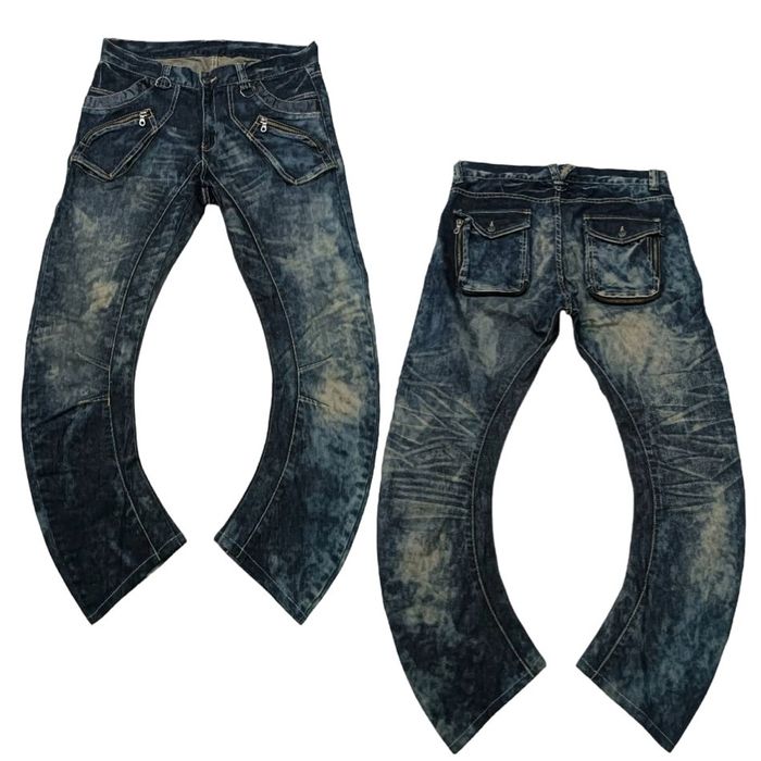 Le Grande Bleu (L.G.B.) Rare PPFM Twirl Punk Multipocket Denim