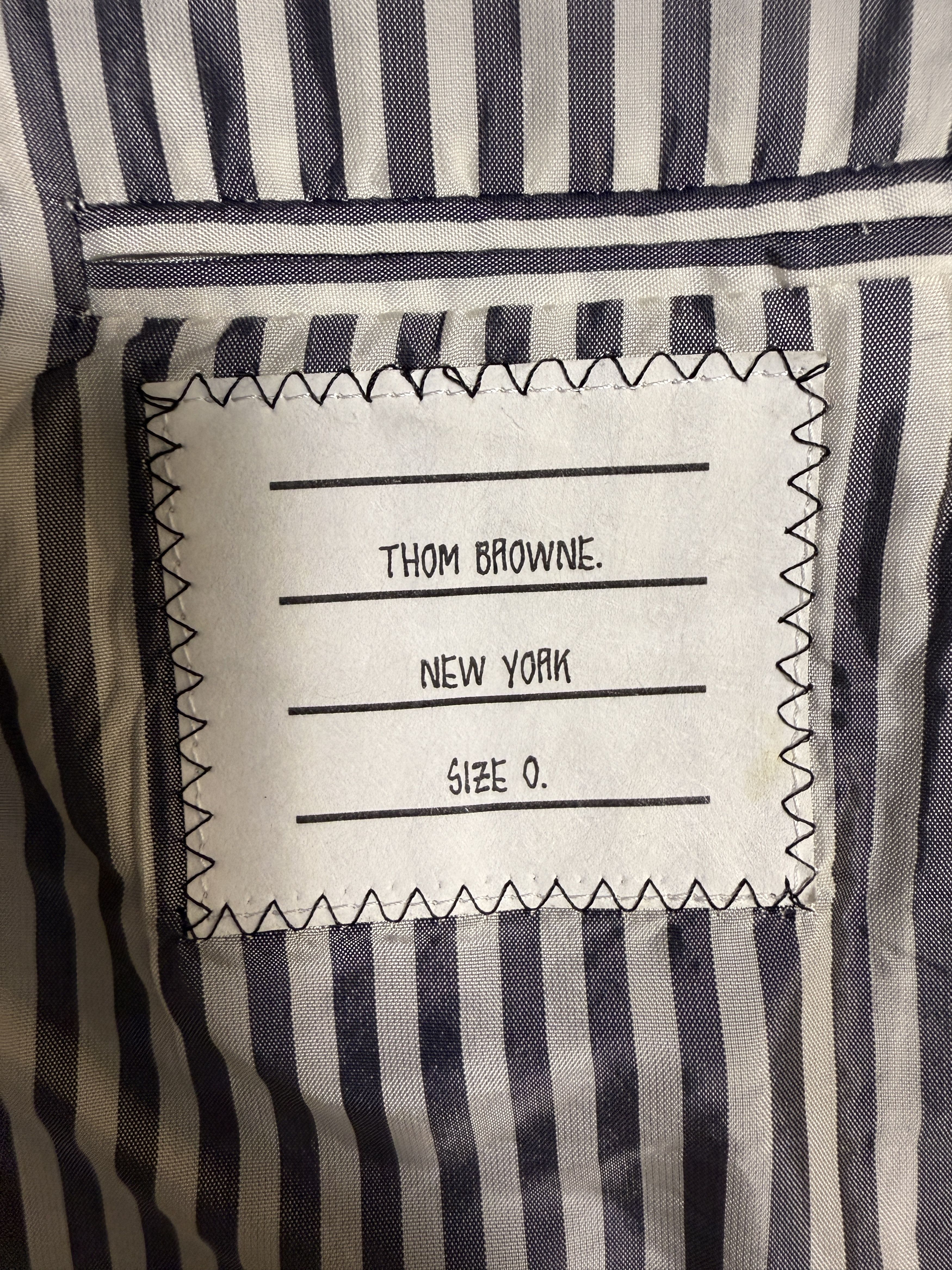 Thom Browne Thom Browne Frayed Edge Sample Suit Jacket and Pants Size 46R - 5 Thumbnail