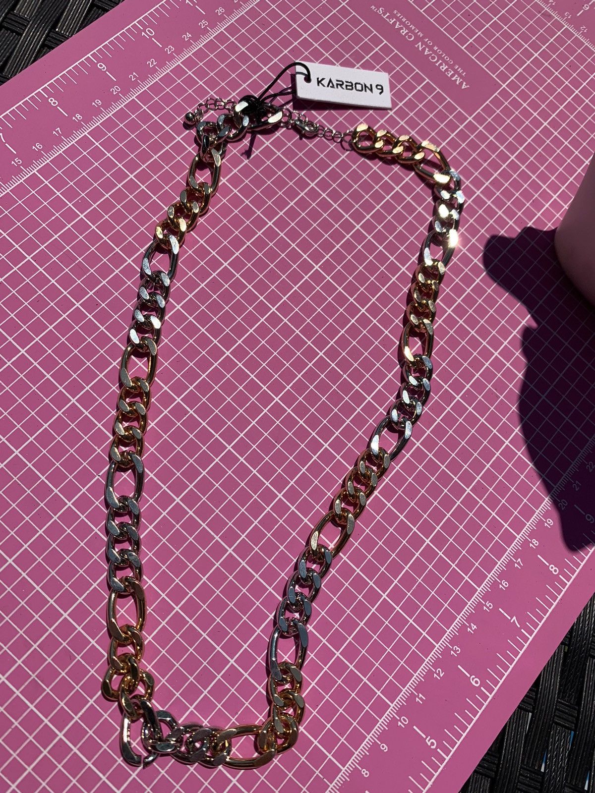 Designer Karbon 9 gold & silver two tone chain 24” inches Size ONE SIZE - 3 Thumbnail