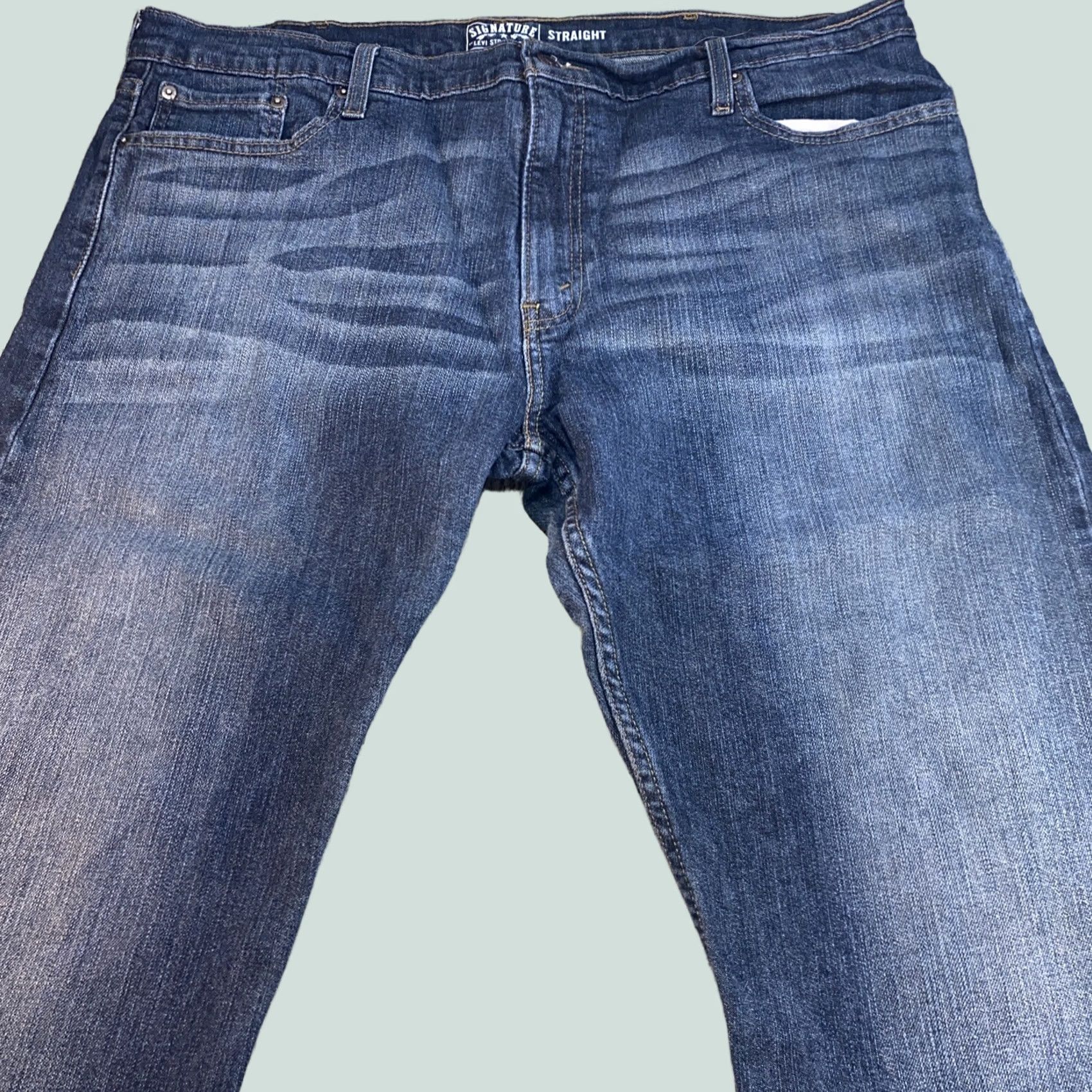 Levi's Levi's Jeans Straight 42x32 Regular Men Blue Signature Astraight Leg Size US 42 / EU 58 - 1 Thumbnail