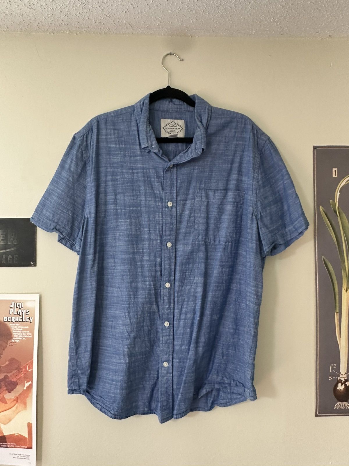 St. Johns Bay Blue Cotton St John's Bay Shirt | Grailed