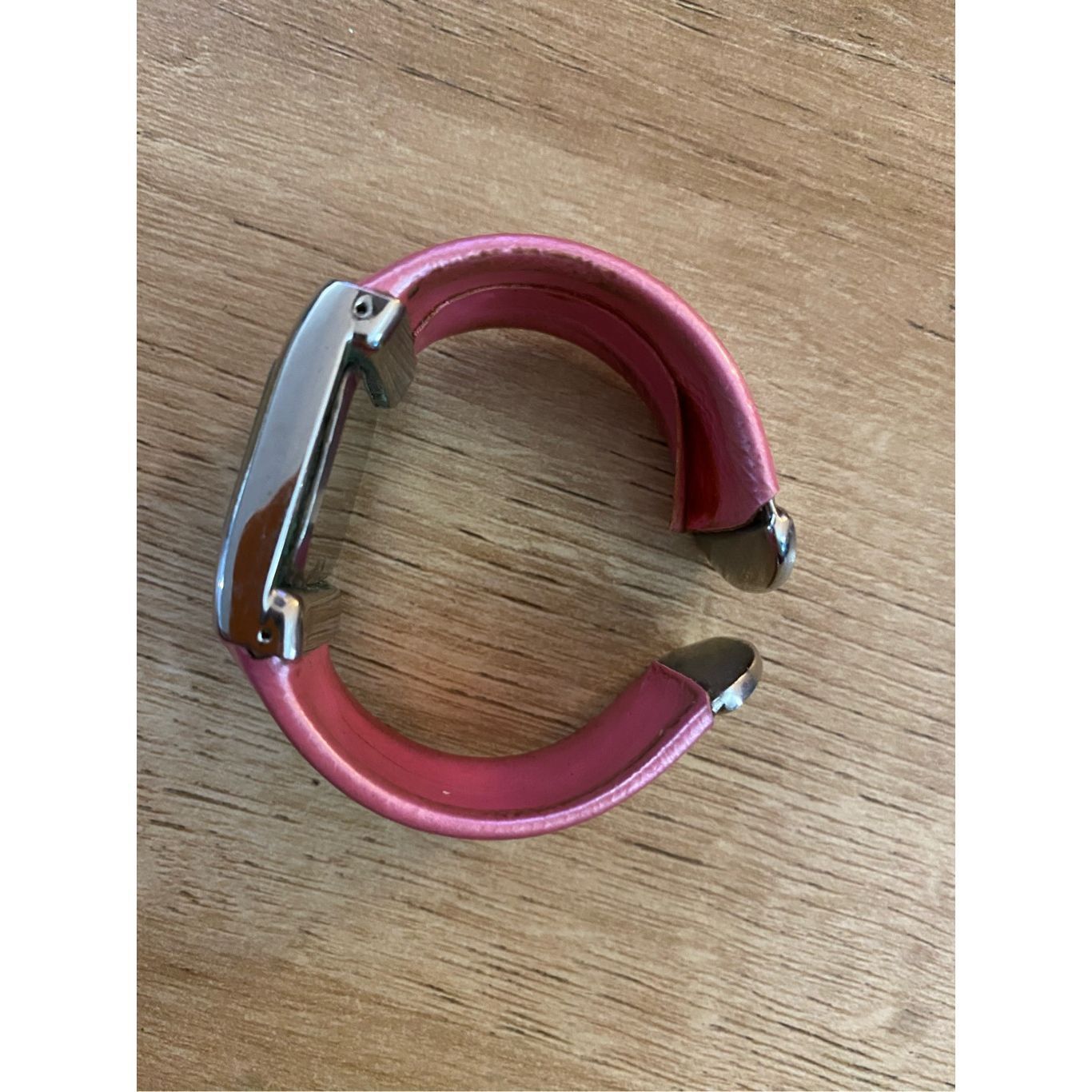Anya Hindmarch Anya LTD Pink Bracelet Watch- Silver Tone with Pink Band Size ONE SIZE - 4 Thumbnail