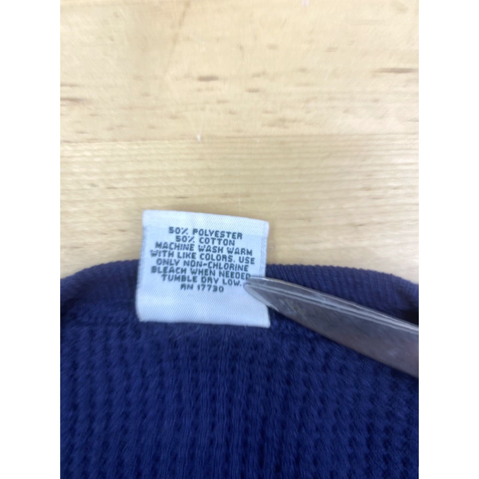 Vintage VINTAGE GreatLand Waffle Knit Thermal Mens M Blue Long Sleeve Crew Neck T-Shirt Made in USA #8318 Size US M / EU 48-50 / 2 - 4 Thumbnail
