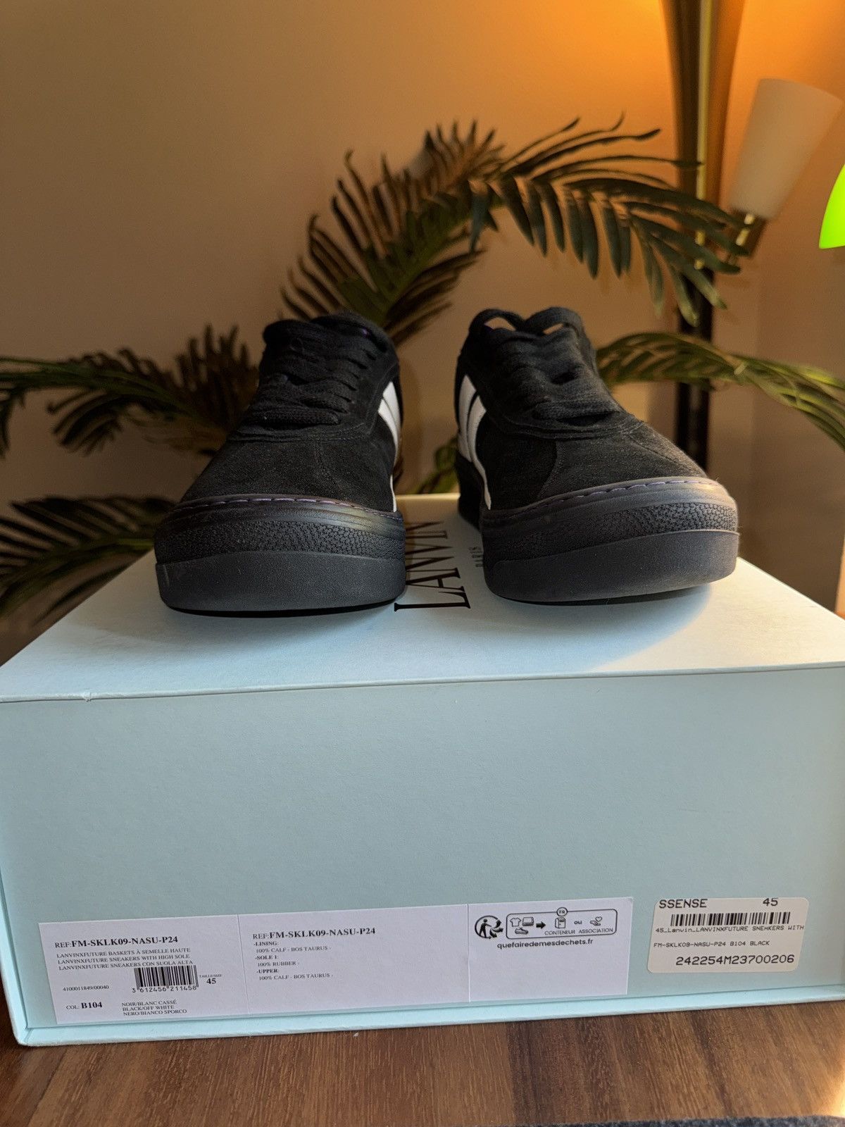 Lanvin Lanvin x Future High Sole Sneakers EU45 Black/Off White Size US 12 / EU 45 - 8 Thumbnail