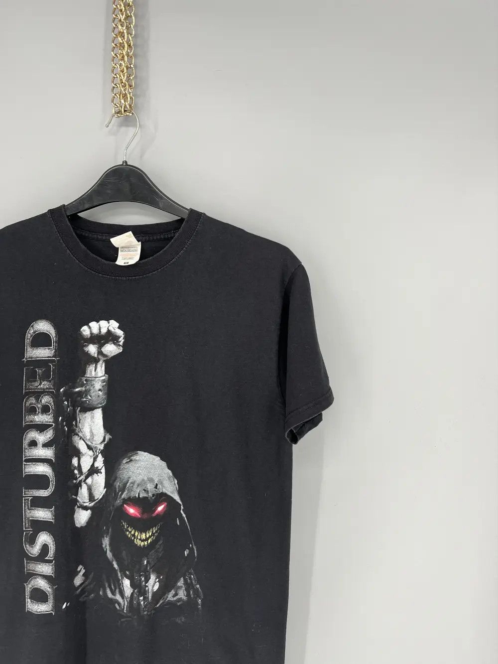 Band Tees Vintage Y2K Disturbed Metal Band Grunge Faded Double Sided Size US M / EU 48-50 / 2 - 5 Thumbnail