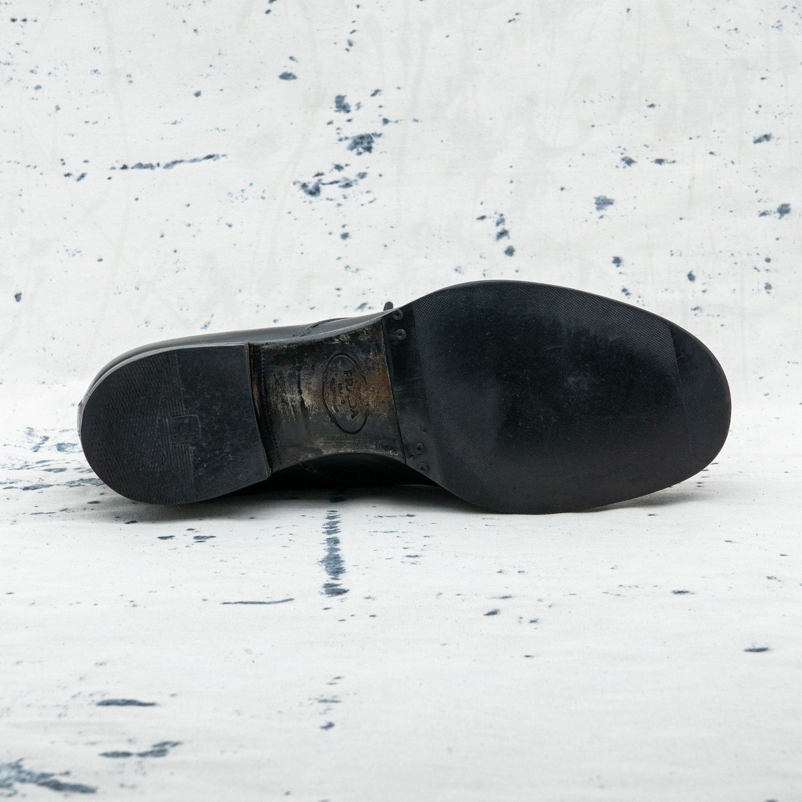 Prada Iconic prada black patina leather vintage formal shoes Size US 9 / EU 42 - 6 Thumbnail