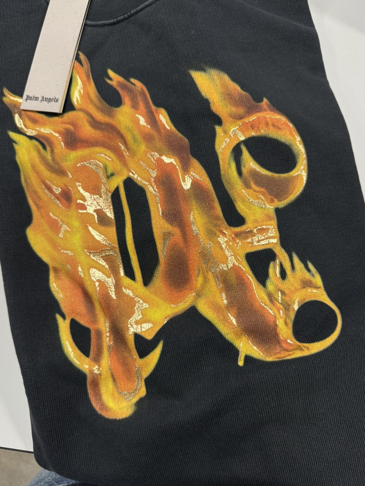 Palm Angels Palm Angels Burning Logo Printed Sweatshirt NEW 650$ Size US S / EU 44-46 / 1 - 4 Thumbnail