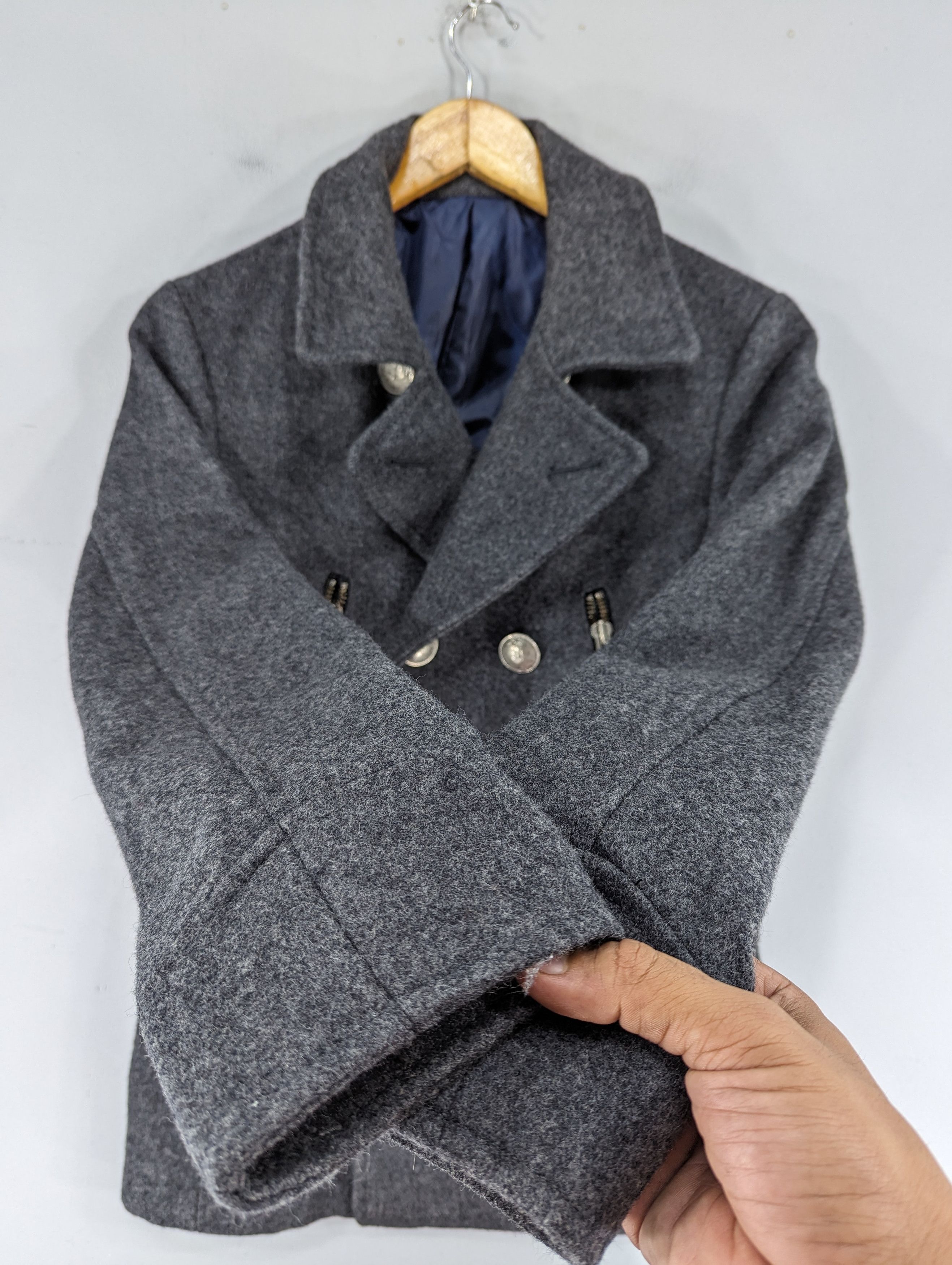 Japanese Brand 🔥RARE🔥291295 Homme Double Breasted Wool Jacket Size M / US 6-8 / IT 42-44 - 6 Thumbnail