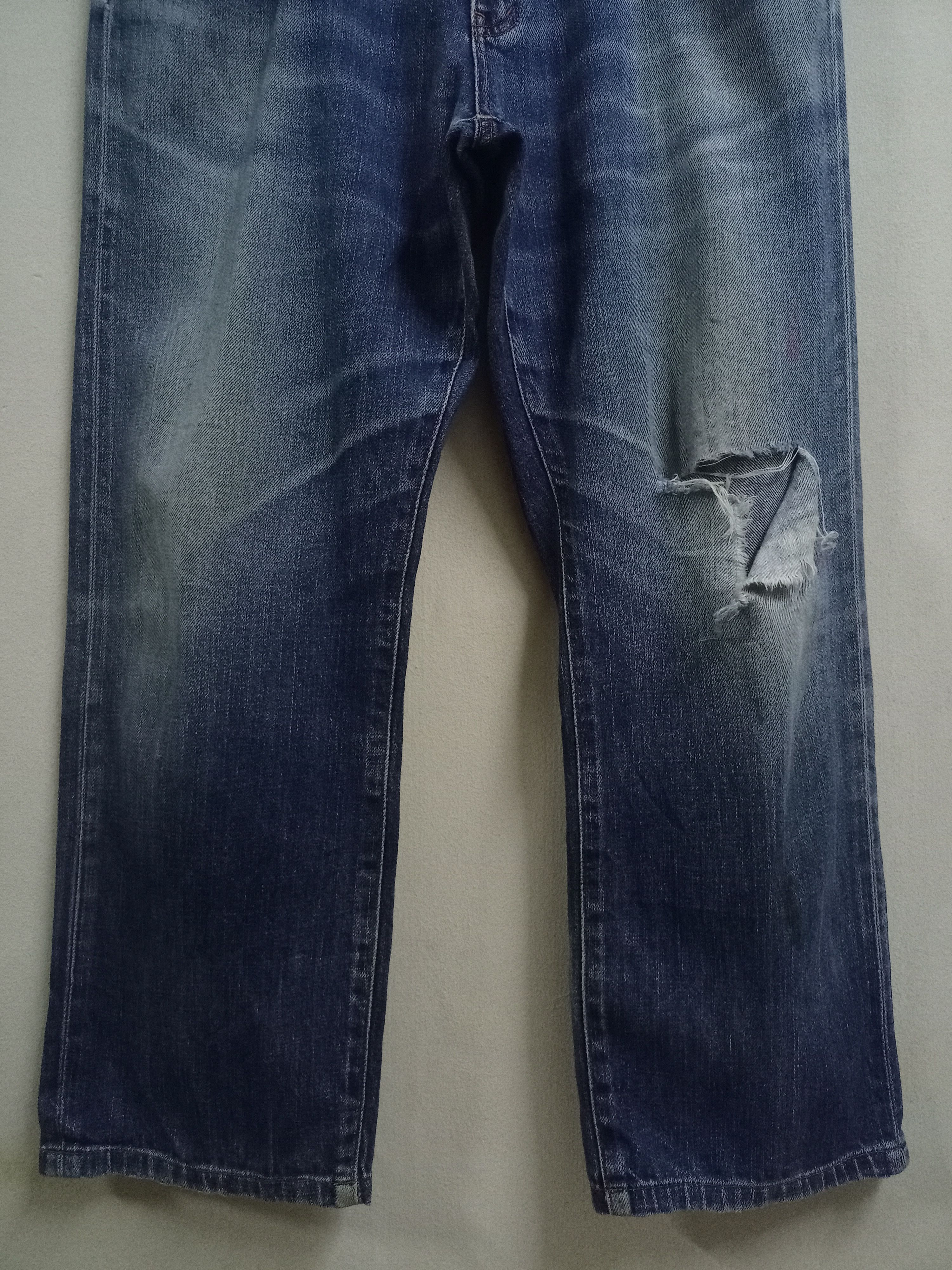 Japanese Brand × Uniqlo S003 Vintage Japanese Uniqlo Distressed Baggy Jeans Size US 34 / EU 50 - 5 Thumbnail