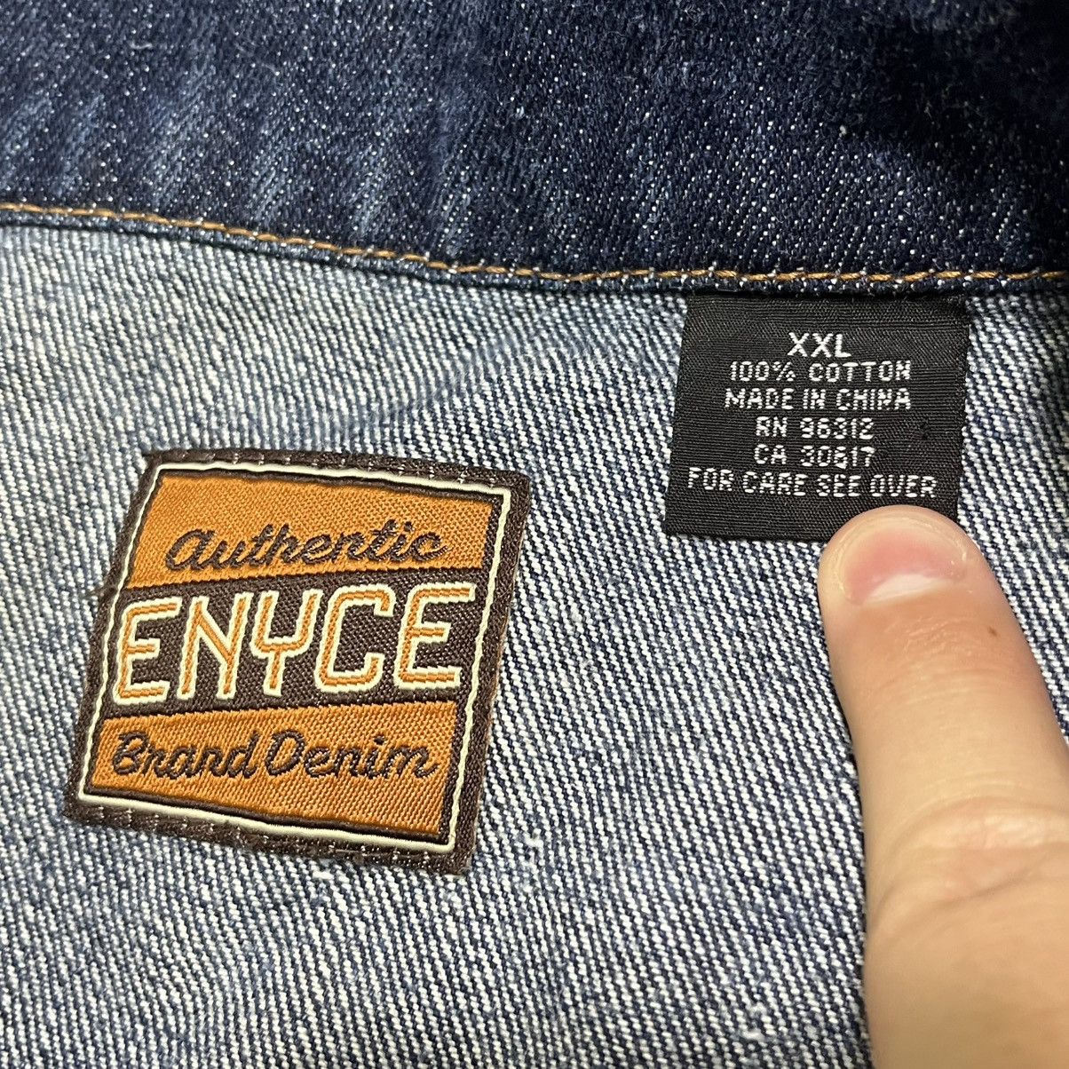 Enyce Vintage Y2K Enyce Hip-Hop Grunge Skater Denim Jacket XXL Size US XXL / EU 58 / 5 - 6 Thumbnail