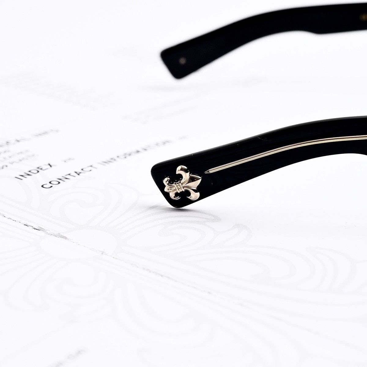 Chrome Hearts CHROME HEARTS SEE YOU IN TEA BLACK 18K GOLD PLATED GLASSES Size ONE SIZE - 6 Thumbnail