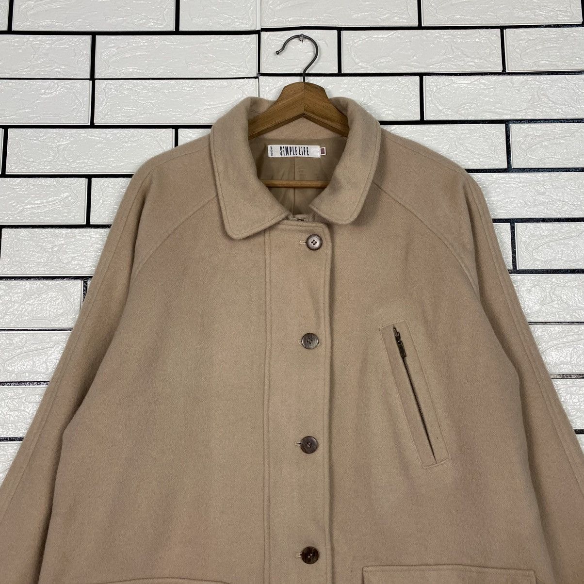 Issey Miyake 📌Vintage Long Jacket Wool Simple Life Japan Made Size US M / EU 48-50 / 2 - 4 Thumbnail