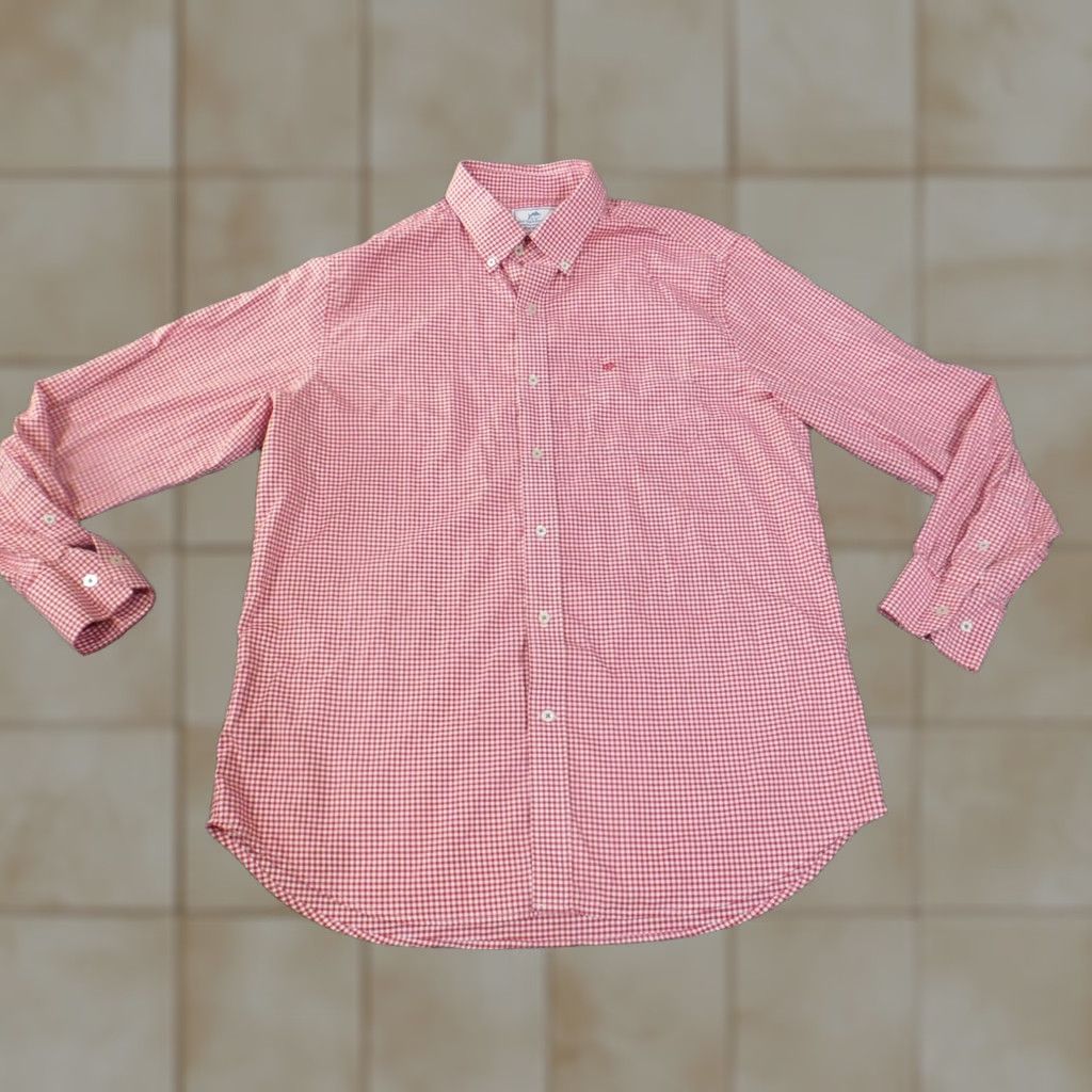 Southern Tide Southern Tide Shirt L Red Plaid Button-Up Mens Casual Logo Stretch Size US L / EU 52-54 / 3 - 1 Thumbnail