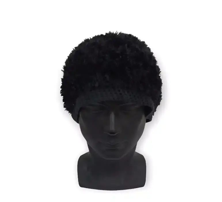image of Fleece Design Beanie Hat, Men's