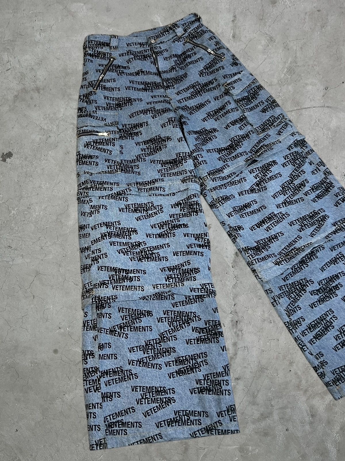 Vetements Vetements Logo Transformer Denim Raver Pants Size US 30 / EU 46 - 3 Thumbnail