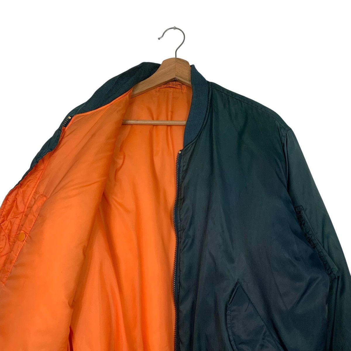 Vintage 90's PHANTOM MILITARY Ma1 Flight Bomber Jacket #2490-C112 Size US L / EU 52-54 / 3 - 12 Thumbnail
