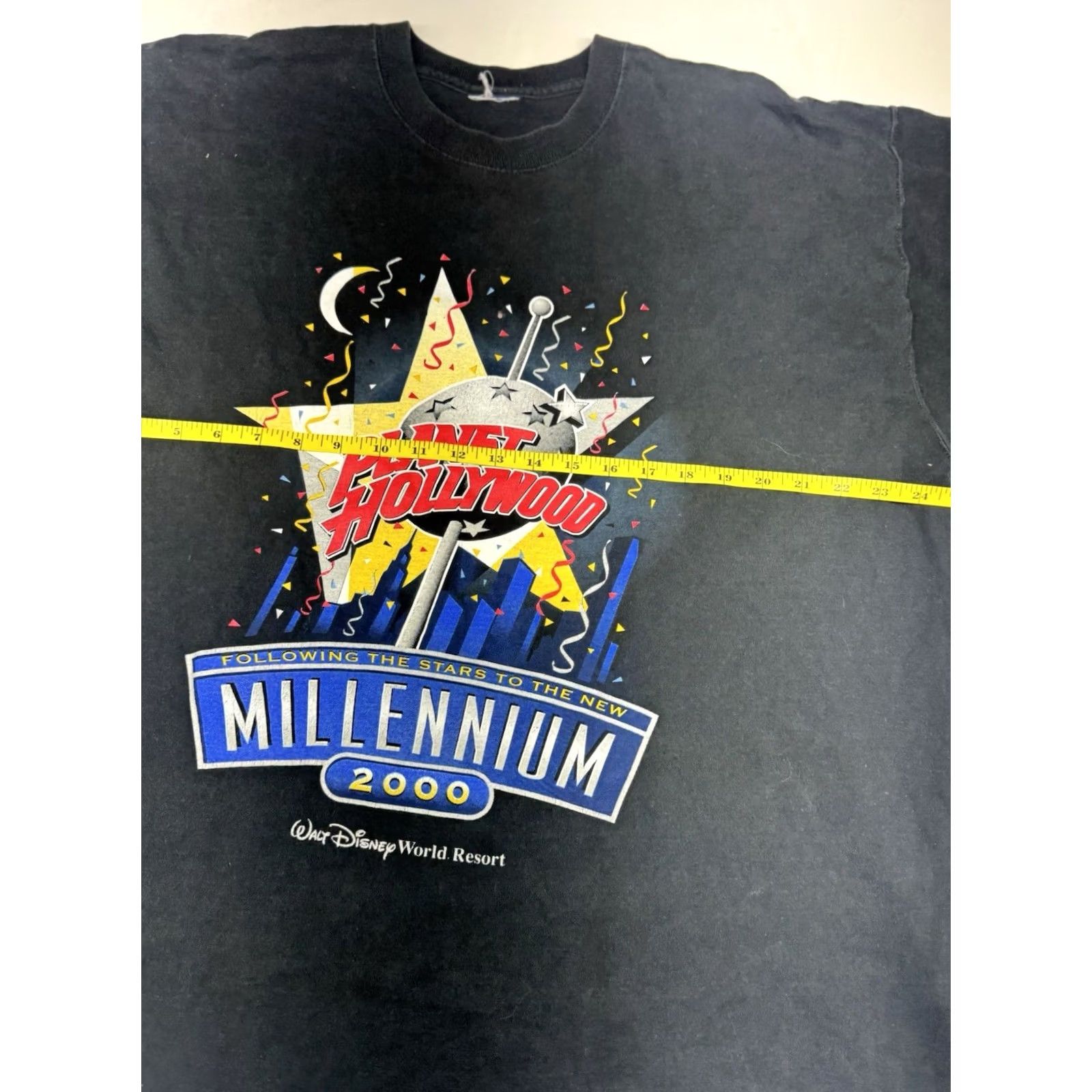 Planet Hollywood VINTAGE Planet Hollywood Walt Disney World 2000 Y2K Millennium T-Shirt XXL Black Mens Size US XXL / EU 58 / 5 - 3 Thumbnail