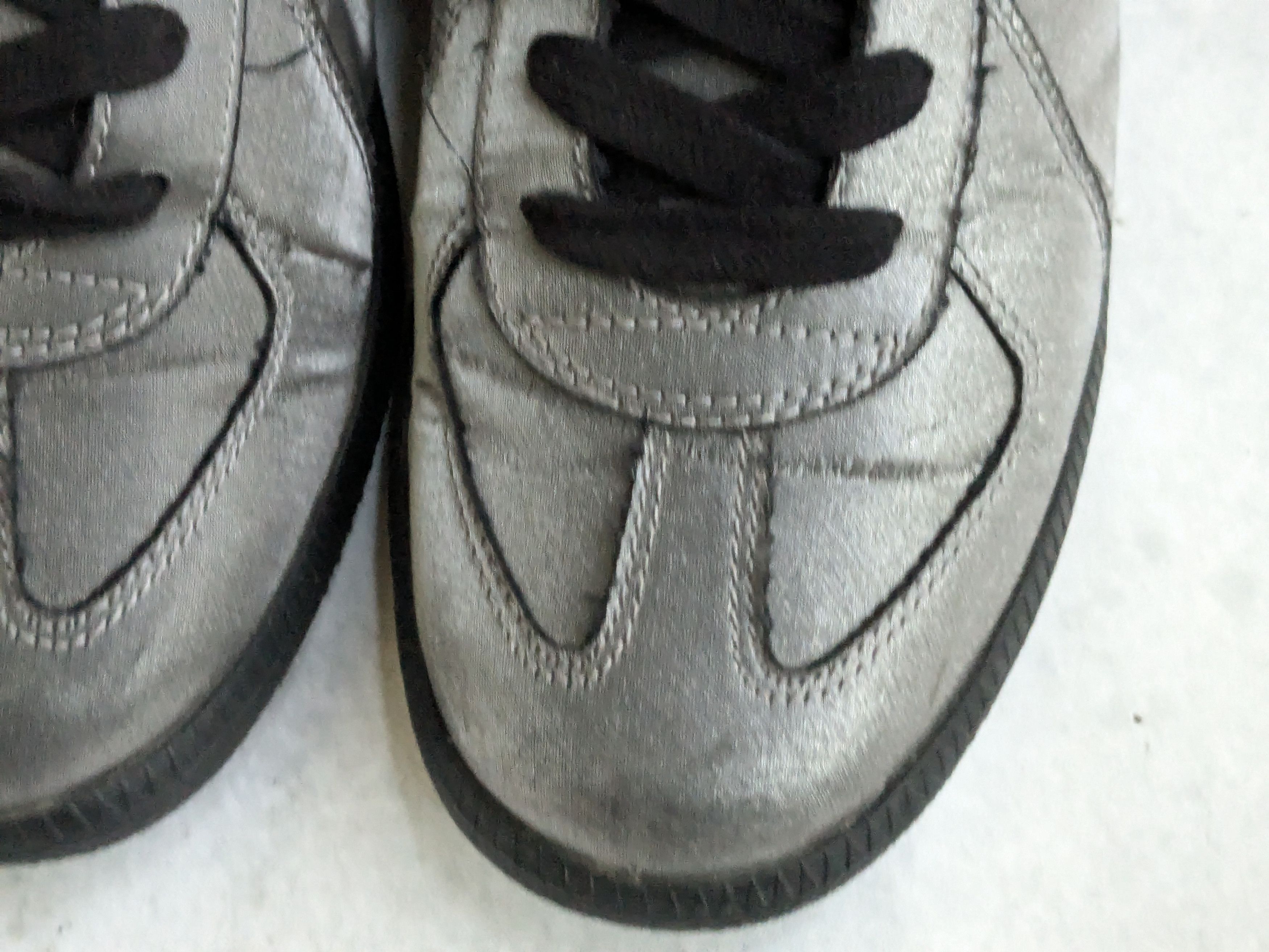 Maison Margiela Silver Maison Marigela Replica GAT Silver Black Satin 8.5 Size US 8.5 / EU 41-42 - 7 Thumbnail