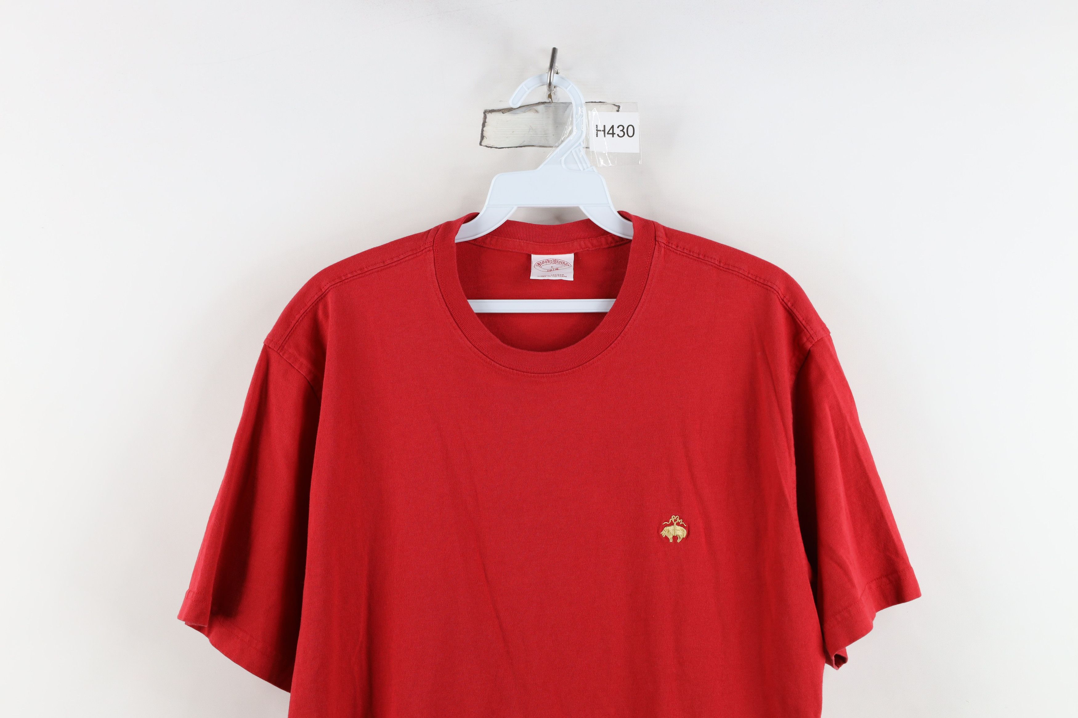 Brooks Brothers Vintage 90s Brooks Brothers Short Sleeve T-Shirt Red Cotton Size US L / EU 52-54 / 3 - 2 Thumbnail