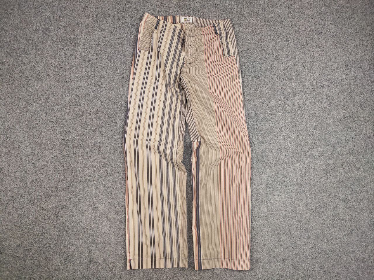 W&LT Vintage W&LT Walter Van Beirendonck Puk Puk Striped Pants Size US 34 / EU 50 - 7 Thumbnail