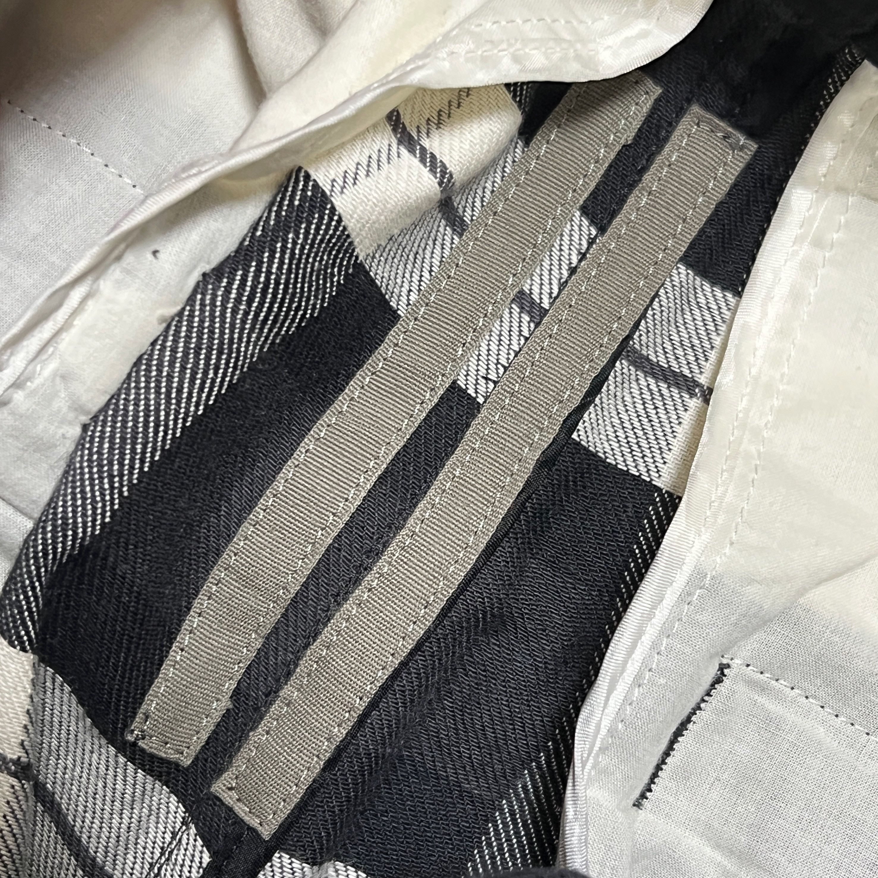 Rick Owens Rick Owens SS19 "BABEL" Drawstring Black Plaid Track Pants Size US 32 / EU 48 - 7 Thumbnail