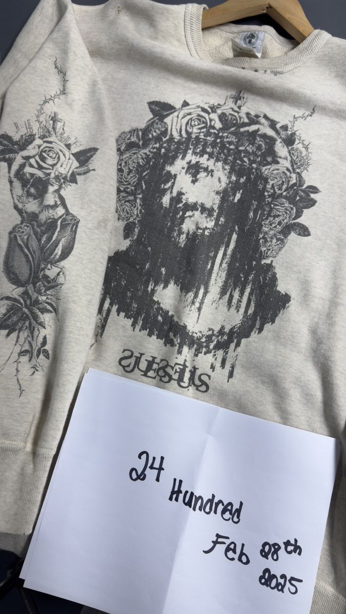 Saint Michael SAINT MICHAEL KAWAMURA SWEAT SHIRT - GREY Size US XL / EU 56 / 4 - 9 Thumbnail
