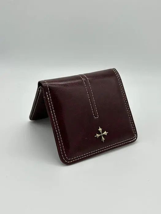 Japanese Brand × Vintage Y2K Leather Cross Wallet (burgundy) Size ONE SIZE - 8 Thumbnail