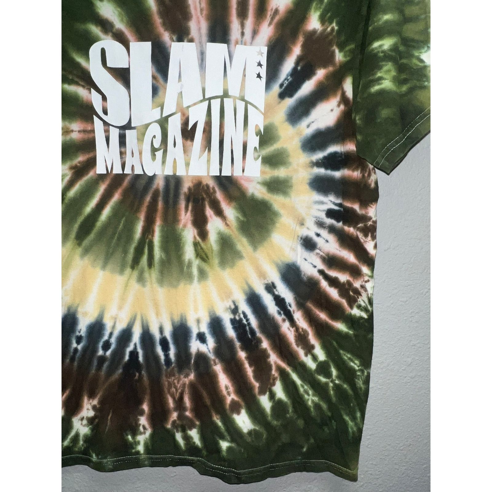 Vintage Vintage Slam Magazine Shirt Basketball Hoop Green Tee Large Size US L / EU 52-54 / 3 - 4 Thumbnail