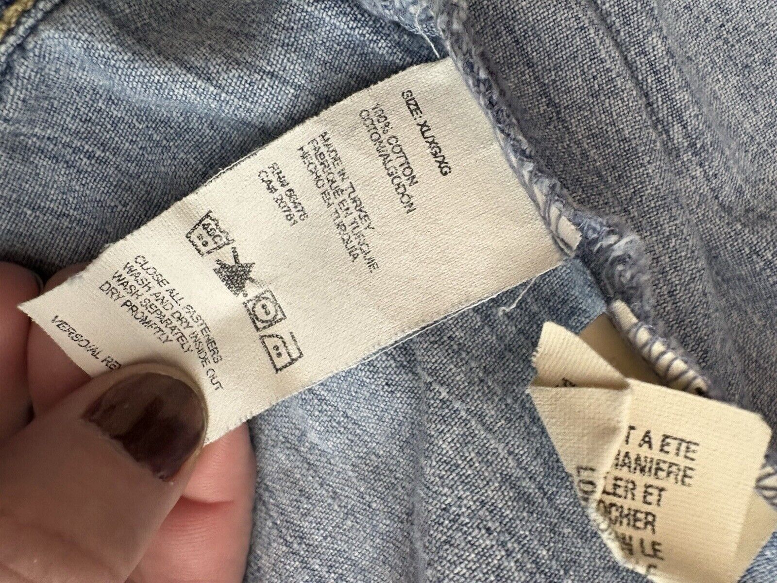 Tommy Hilfiger Tommy Hilfiger Women's XL Jean Jacket Size XL / US 12-14 / IT 48-50 - 9 Thumbnail