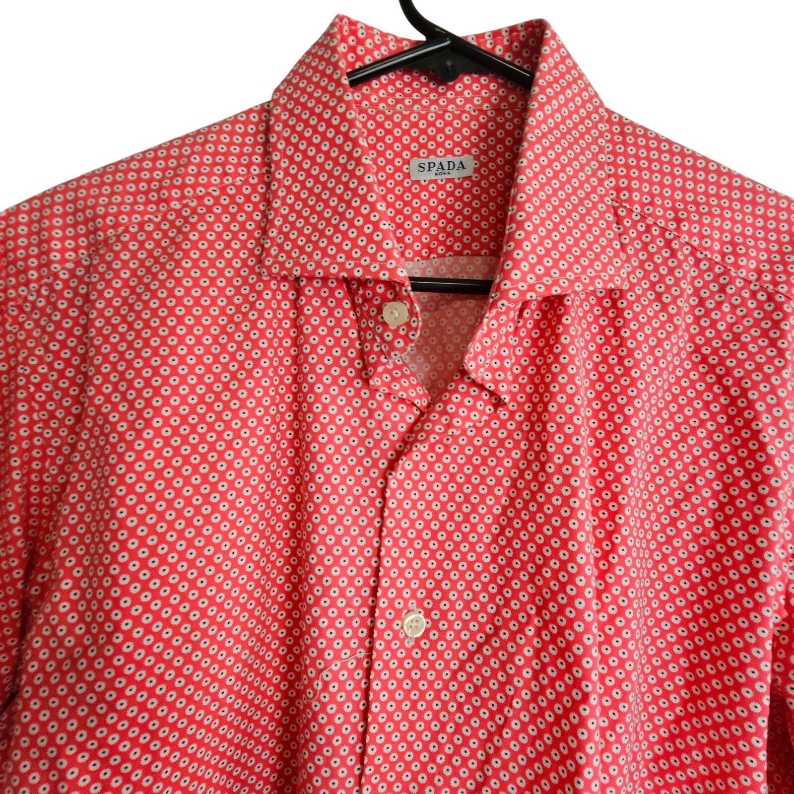 Jack Spade Spada Roma Mens Floral Button Shirt Size 41 Spread Collar Size US L / EU 52-54 / 3 - 2 Thumbnail