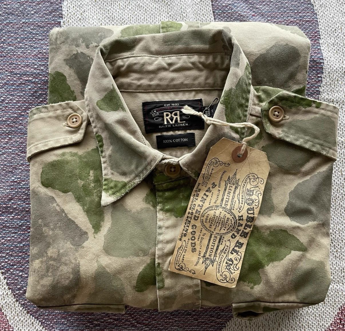 Polo Ralph Lauren RRL Ralph Lauren Limited Edition Camo Shirt K22 Size US S / EU 44-46 / 1 - 2 Thumbnail