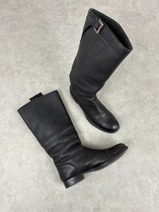 Jil Sander Jil Sander Black Leather Ankle Biker Boots Size US 8 / EU 41 - 5 Thumbnail