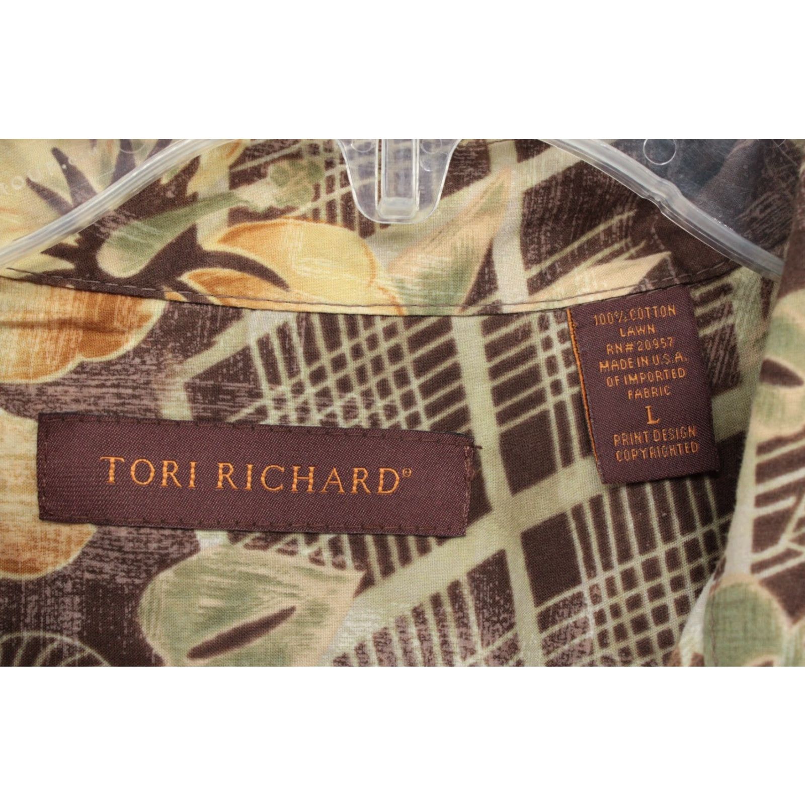 Tori Richard VINTAGE Tori Richard Hawaiian Shirt Men Large Floral Cotton Luau Beachy USA Shirt Size US L / EU 52-54 / 3 - 5 Thumbnail
