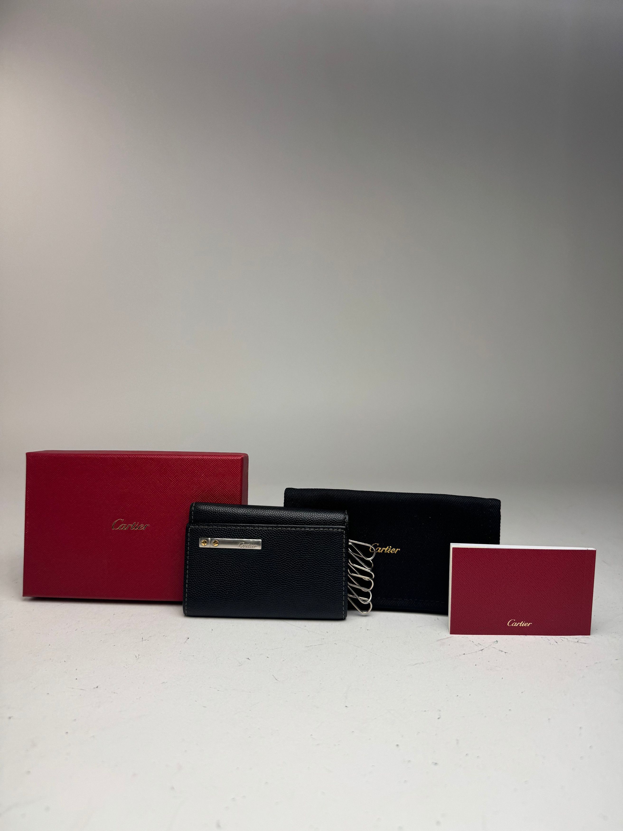 Cartier Vintage Leather Card Holder black Size ONE SIZE - 1 Thumbnail
