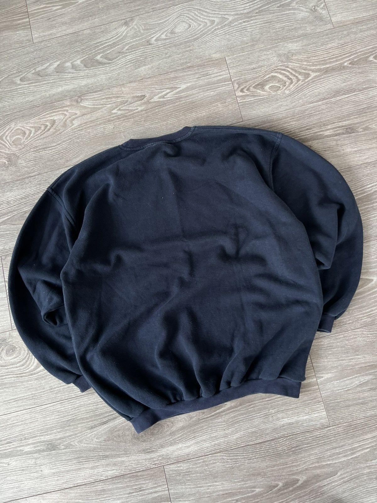 Other Vintage Nike Knit Central Logo Oversize Crew Neck Sweatshirt Size US L / EU 52-54 / 3 - 24 Thumbnail