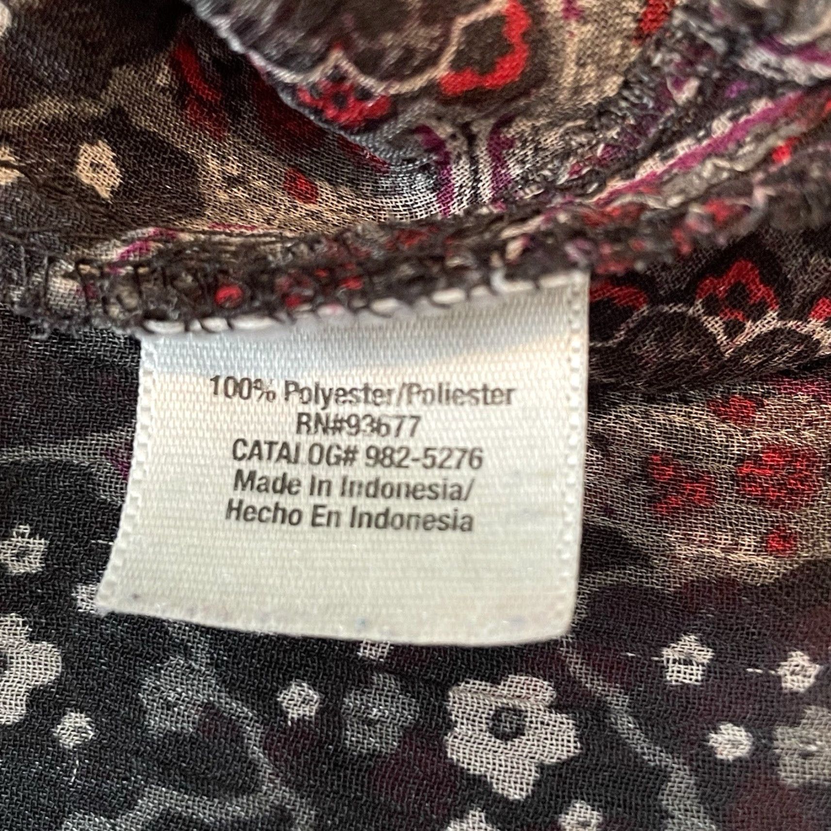 Vintage a.n.a A New Approach Plus 2X Boho Tunic Top Paisley 3/4 Sleeve Blouse Mens? Womens? Size XXL / US 16-18 / IT 52-54 - 7 Thumbnail