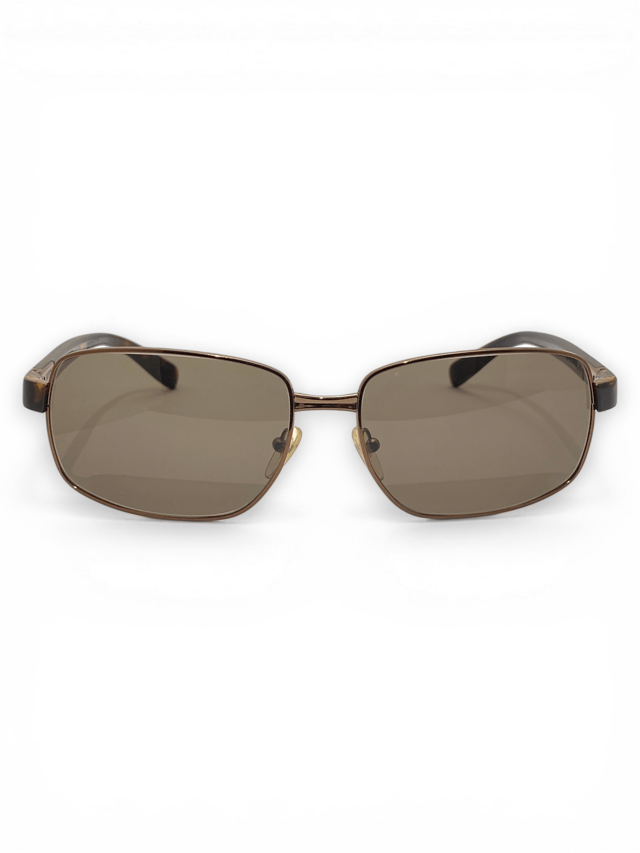 Prada Prada Logo Rectangular Aviator Sunglasses Vintage Y2K Size ONE SIZE - 7 Thumbnail