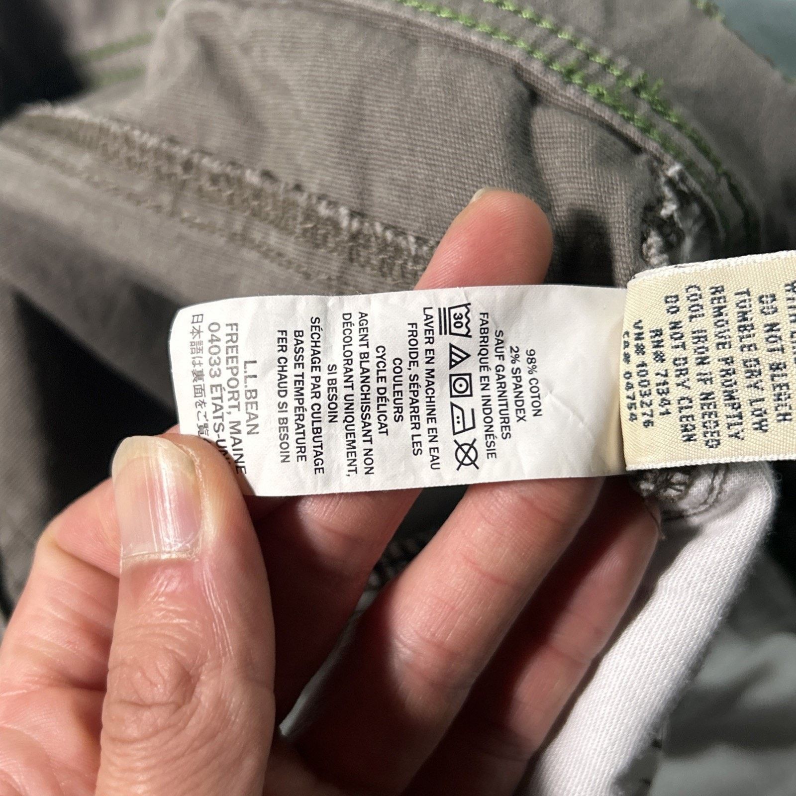 L.L. Bean LL Bean Baggy Cargo Pants Mens 34x29 Hamilton Wide Loose Size US 34 / EU 50 - 12 Thumbnail