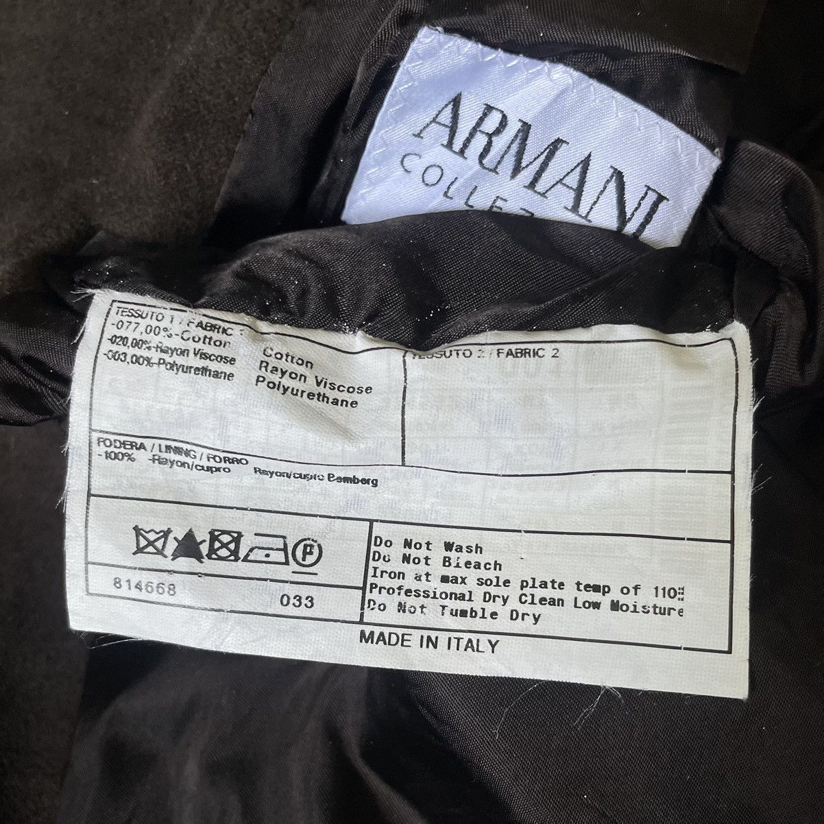 Armani Collezioni 🇮🇹 ARMANI COLLEZIONI ITALY ARCHIVE DOUBLE BREASTED SUEDE COAT Size US M / EU 48-50 / 2 - 18 Thumbnail