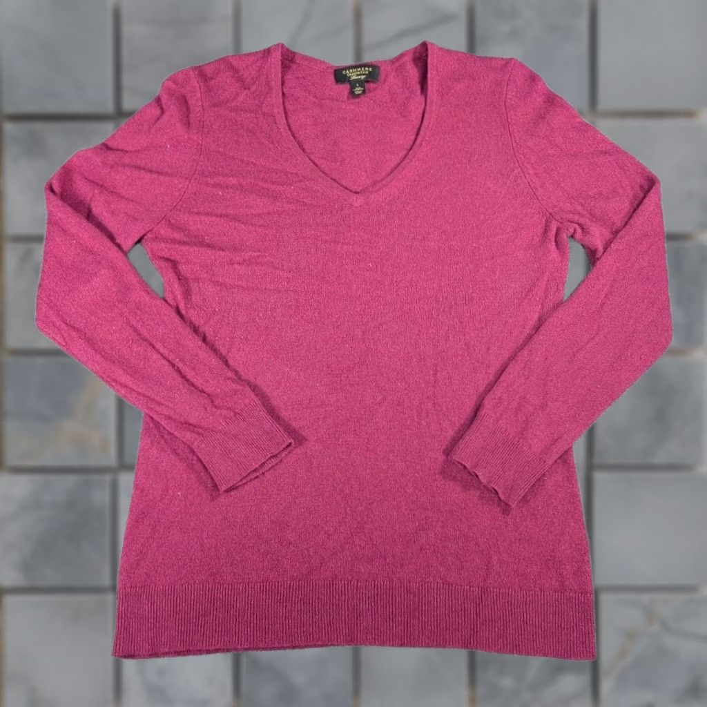 Charter Club Charter Club Sweater Womens L Cashmere Women Fuchsia Magenta Purple Soft Luxury Size L / US 10 / IT 46 - 1 Thumbnail