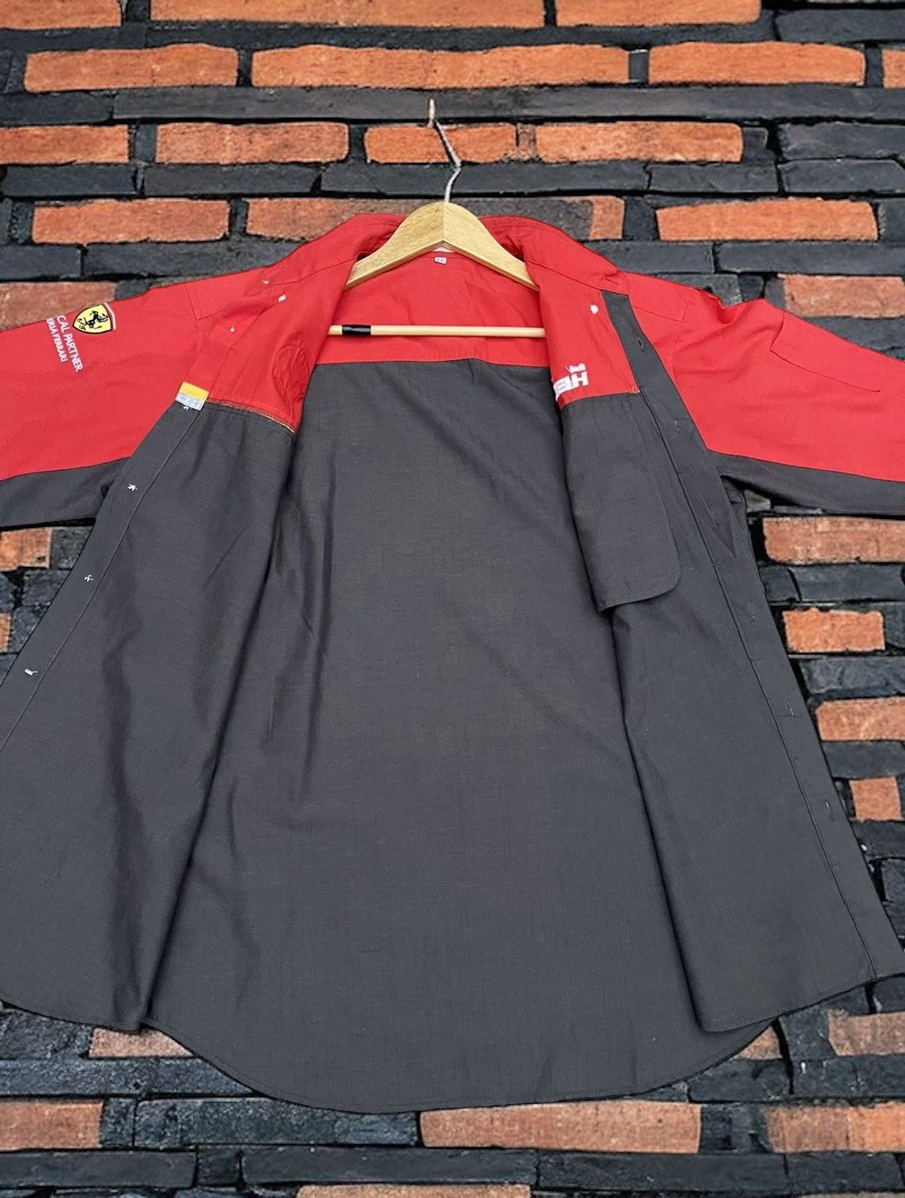 Ferrari × Racing × Vintage Vintage Ferrari Shell Helix Works Shirt ...