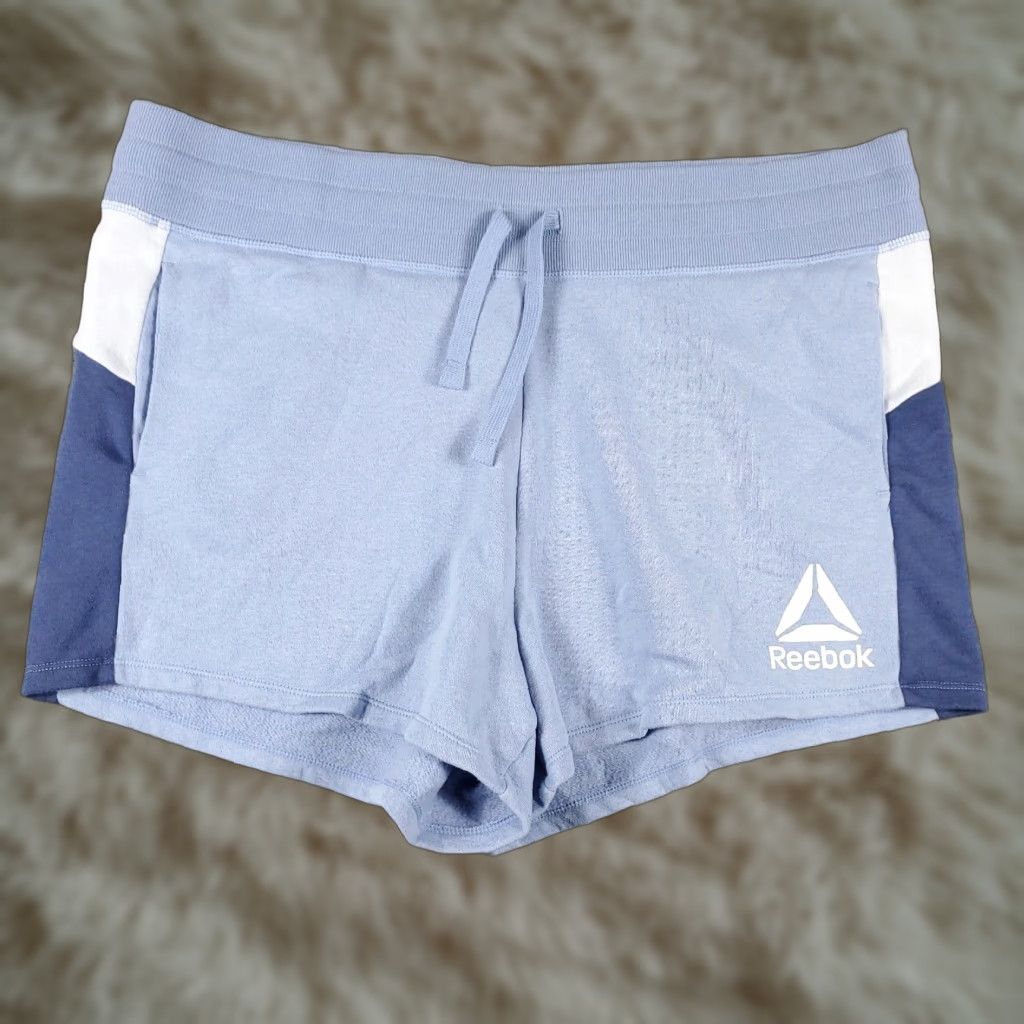 Reebok Reebok Shorts Womens 2XL Blue Sweat Shorts Running Jogging Training Ladies Size 40" / US 18 - 1 Thumbnail