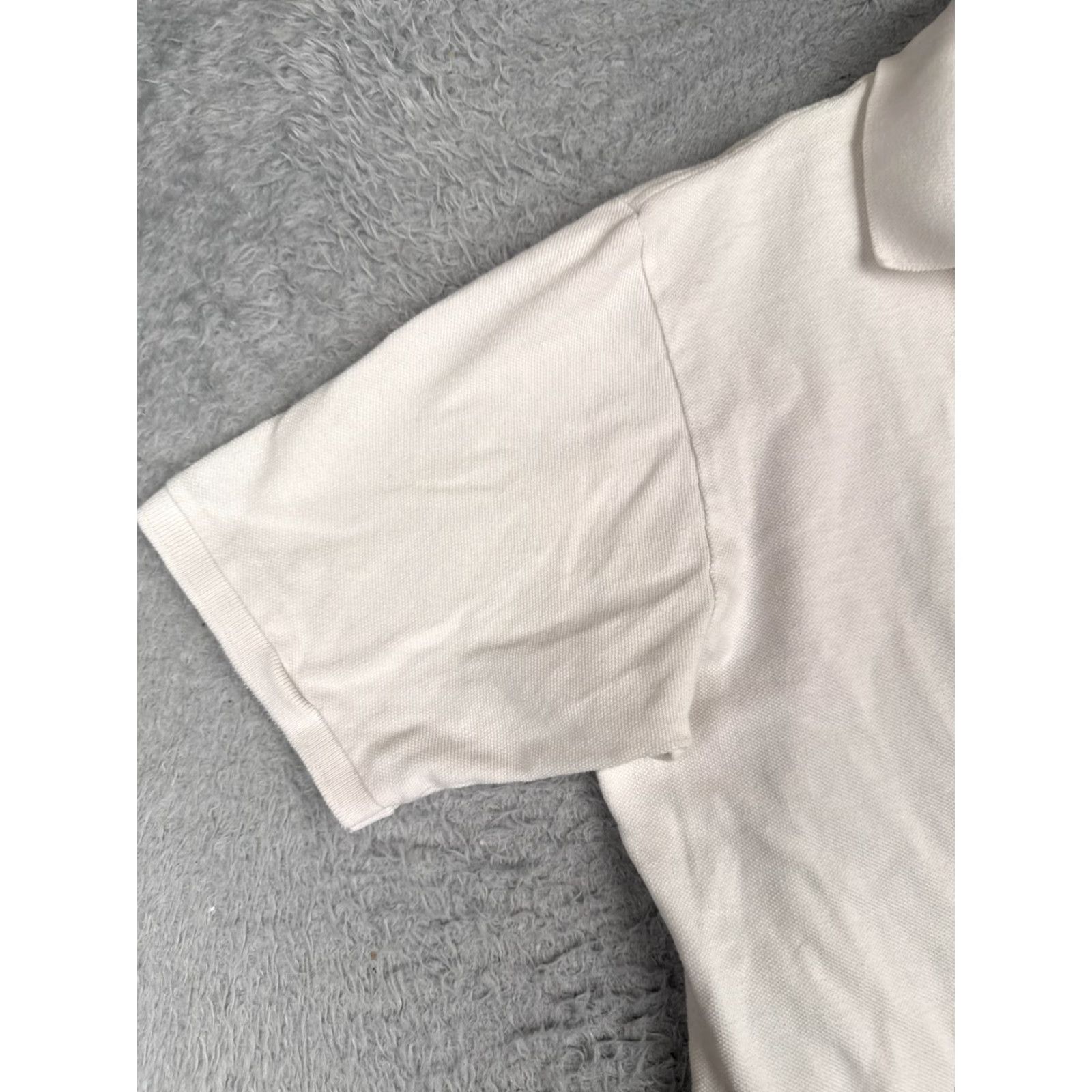 Ralph Lauren VINTAGE Ralph Lauren Polo Shirt Men XL White 100% Cotton Golf Slim Short Sleeve Size US XL / EU 56 / 4 - 3 Thumbnail