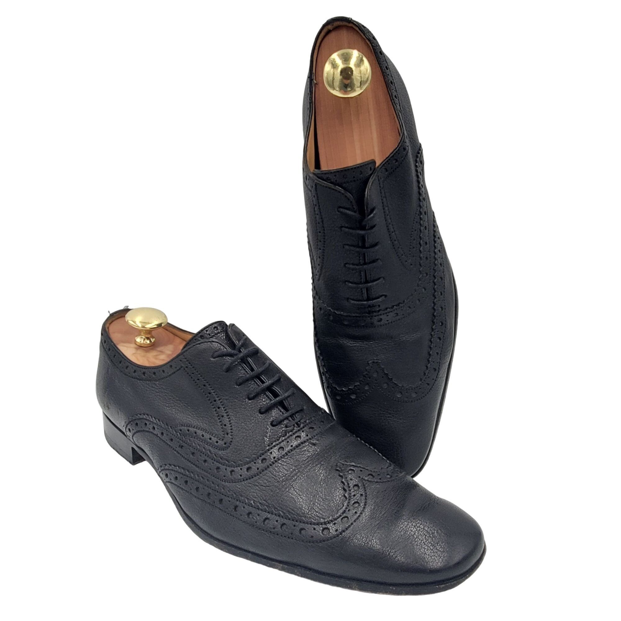 Bally Vintage Bally Switzerland Dress Shoes Men 9.5 Black Leather Size US 9.5 / EU 42-43 - 9 Thumbnail